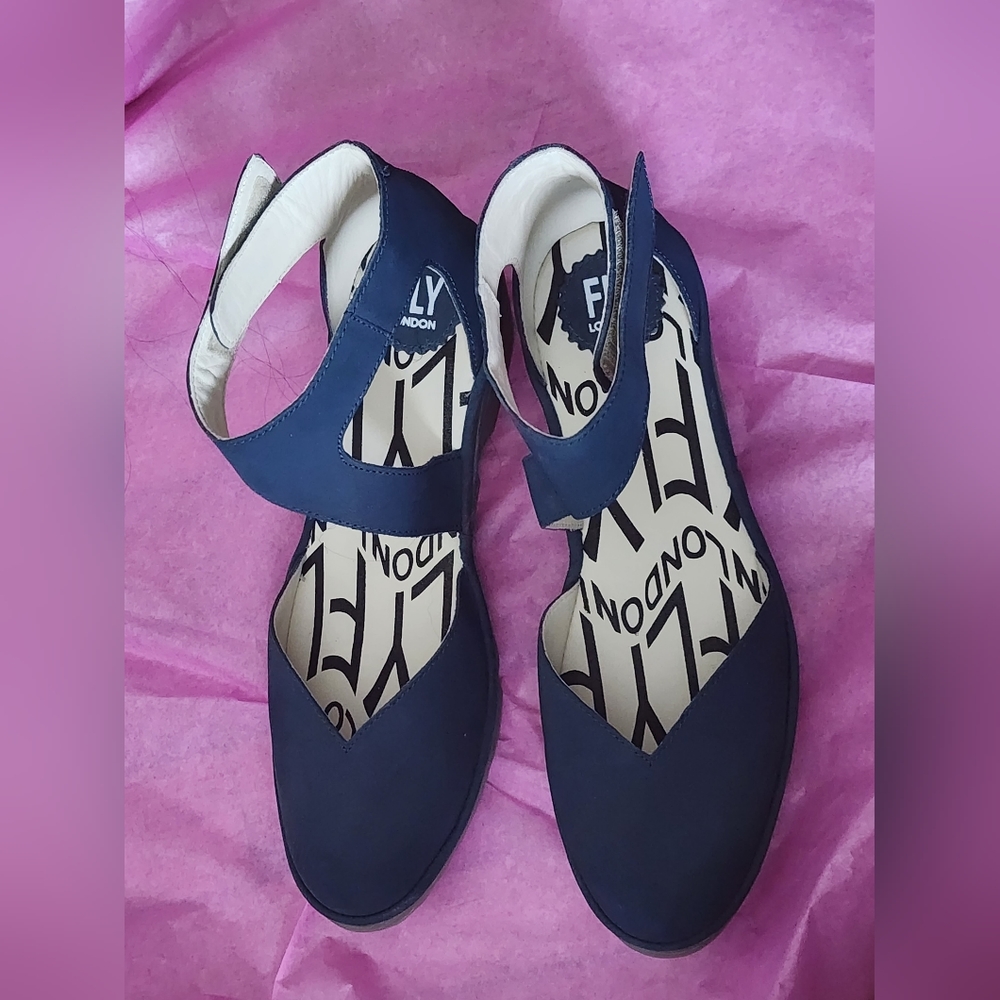FLY LONDON Royal Blue Nubuck